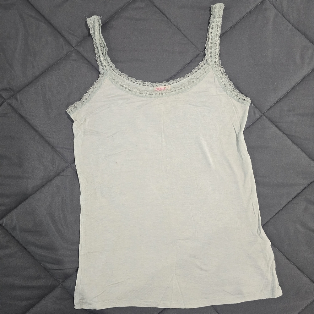 Ardene Lace Trim Camisole in Light Gray